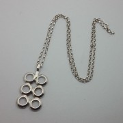 Ivar Holth silver modernist circles pendant